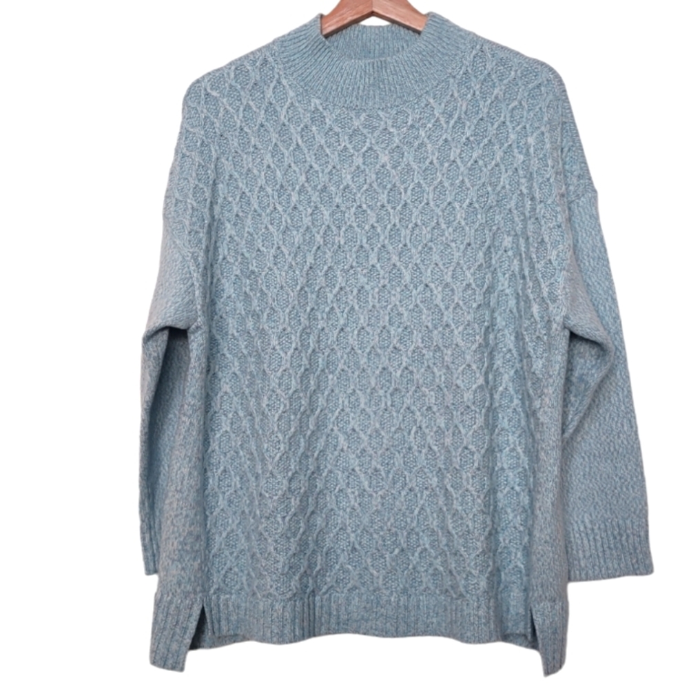 Talbots Plus Petite Honeycomb Mockneck Sweater